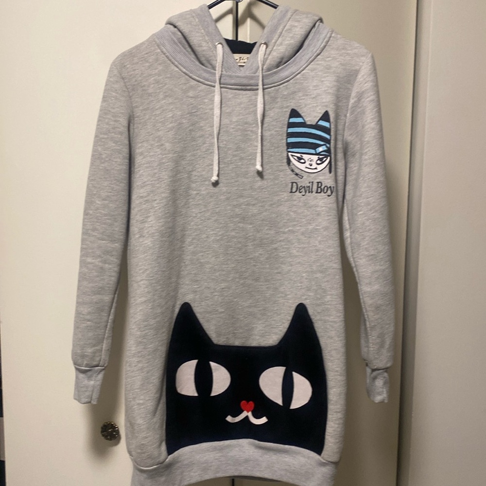 Gray hoodie jacket